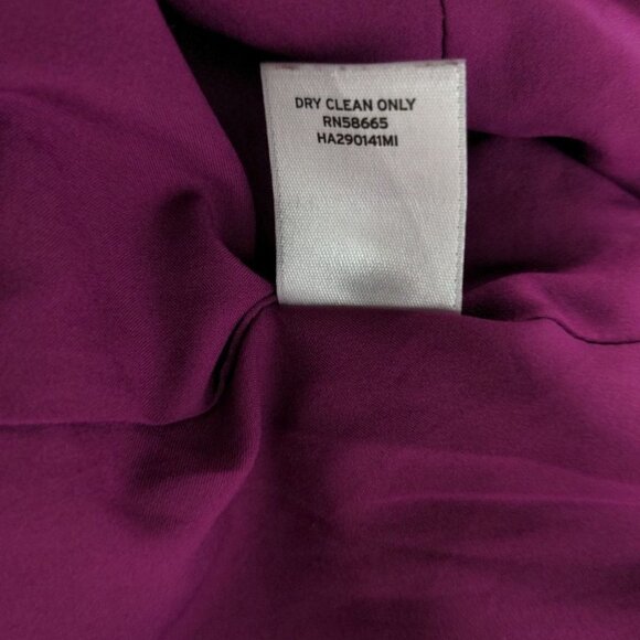 Halogen Tweed Jacket Womens Large Purple White Back Zip - Picture 7 of 7